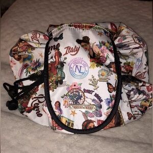 Necole Lee USA large makeup or accessory or shower Carry bag with drawstring